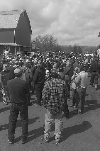 Big crowd at the equipment auction!